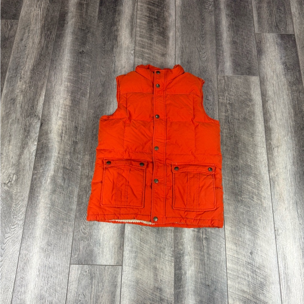 Lands End‎ Kids Orange Puffer Vest
